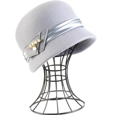 Фетровый шерстяной капор 319 светло-серый Фетровый шерстяной капор 319 светло-серый