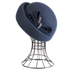 Фетровый шерстяной берет 331 морская волна Фетровый шерстяной берет 331 морская волна