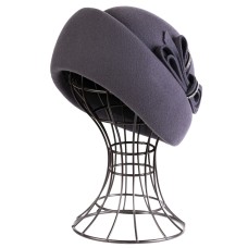 Фетровый шерстяной берет 331 серый Фетровый шерстяной берет 331 серый