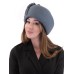 Фетровый шерстяной берет 332 серо-голубой