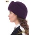 Фетровый шерстяной берет 332 баклажан Фетровый шерстяной берет 332 баклажан