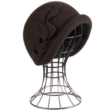 Фетровый шерстяной капор 334 коричневый Фетровый шерстяной капор 334 коричневый