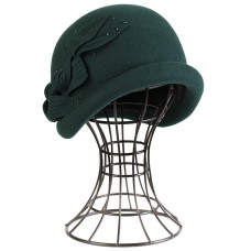 Фетровый шерстяной капор 334 изумруд Фетровый шерстяной капор 334 изумруд