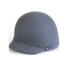 Фетровая шерстяная кепка 426 серо-голубая