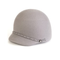 Фетровая шерстяная кепка 426 светло-серая