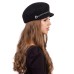 Картуз - фетровая шерстяная кепка 433. чёрный Картуз - фетровая шерстяная кепка 433. чёрный