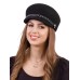 Картуз - фетровая шерстяная кепка 433. чёрный Картуз - фетровая шерстяная кепка 433. чёрный