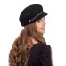 Картуз - фетровая шерстяная кепка 433. чёрный Картуз - фетровая шерстяная кепка 433. чёрный