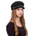Картуз - фетровая шерстяная кепка 433. чёрный Картуз - фетровая шерстяная кепка 433. чёрный