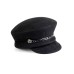 Картуз - фетровая шерстяная кепка 435 с чёрной цепочкой Картуз - фетровая шерстяная кепка 435 с чёрной цепочкой