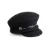 Картуз - фетровая шерстяная кепка 435 с чёрной цепочкой Картуз - фетровая шерстяная кепка 435 с чёрной цепочкой