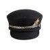 Картуз - фетровая шерстяная кепка 435 с золотой цепочкой Картуз - фетровая шерстяная кепка 435 с золотой цепочкой