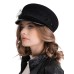 Картуз - фетровая шерстяная кепка 435     с вуалью