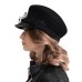 Картуз - фетровая шерстяная кепка 435     с вуалью