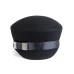 Картуз - фетровая шерстяная кепка 436 чёрный Картуз - фетровая шерстяная кепка 436 чёрный