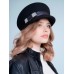 Картуз - фетровая шерстяная кепка 436 чёрный Картуз - фетровая шерстяная кепка 436 чёрный