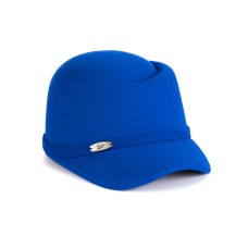 Фетровая шерстяная кепка 439 синяя