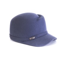 Фетровая шерстяная кепка 439 сероголубая