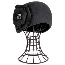 Фетровый шерстяной берет 500 чёрный Фетровый шерстяной берет 500 чёрный