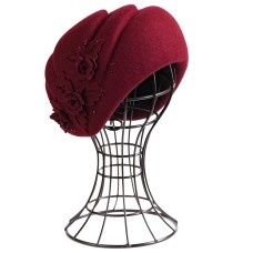 Фетровый шерстяной берет 504 красный Фетровый шерстяной берет 504 красный