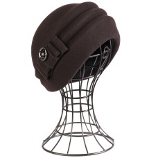 Фетровый шерстяной берет 509 коричневый Фетровый шерстяной берет 509 коричневый