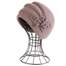 Фетровый шерстяной берет 513 пудра Фетровый шерстяной берет 513 пудра