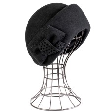 Фетровый шерстяной берет 518 чёрный Фетровый шерстяной берет 518 чёрный