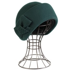 Фетровый шерстяной берет 518 изумруд Фетровый шерстяной берет 518 изумруд