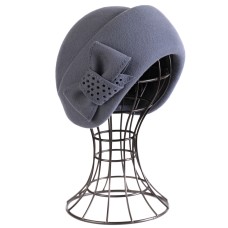 Фетровый шерстяной берет 518 серо-голубой Фетровый шерстяной берет 518 серо-голубой