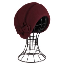 Фетровый шерстяной берет 524 тэмно-красный Фетровый шерстяной берет 524 тэмно-красный