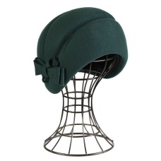 Фетровый шерстяной берет 524 изумруд Фетровый шерстяной берет 524 изумруд
