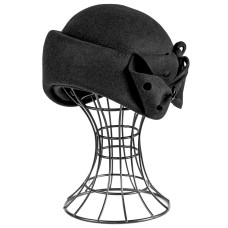 Фетровый шерстяной берет 528 чёрный Фетровый шерстяной берет 528 чёрный