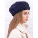 Фетровый шерстяной берет 530 Стюардесса Таблетка Вуалетка тёмносиняя Фетровый шерстяной берет 530 Стюардесса Таблетка Вуалетка тёмносиняя