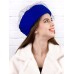 Фетровый шерстяной берет 530 Стюардесса Таблетка Вуалетка индиго Фетровый шерстяной берет 530 Стюардесса Таблетка Вуалетка индиго
