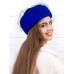 Фетровый шерстяной берет 530 Стюардесса Таблетка Вуалетка индиго Фетровый шерстяной берет 530 Стюардесса Таблетка Вуалетка индиго