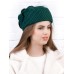 Фетровый шерстяной берет 530 Стюардесса Таблетка Вуалетка изумруд Фетровый шерстяной берет 530 Стюардесса Таблетка Вуалетка изумруд