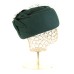 Фетровый шерстяной берет 530 Стюардесса Таблетка Вуалетка изумруд Фетровый шерстяной берет 530 Стюардесса Таблетка Вуалетка изумруд