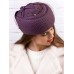 Фетровый шерстяной берет 530 Стюардесса Таблетка Вуалетка лаванда Фетровый шерстяной берет 530 Стюардесса Таблетка Вуалетка лаванда