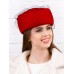 Фетровый шерстяной берет 530 Стюардесса Таблетка Вуалетка красная Фетровый шерстяной берет 530 Стюардесса Таблетка Вуалетка красная