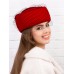 Фетровый шерстяной берет 530 Стюардесса Таблетка Вуалетка красная Фетровый шерстяной берет 530 Стюардесса Таблетка Вуалетка красная