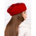 Фетровый шерстяной берет 530 Стюардесса Таблетка Вуалетка красная Фетровый шерстяной берет 530 Стюардесса Таблетка Вуалетка красная