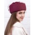 Фетровый шерстяной берет 530 Стюардесса Таблетка Вуалетка чайная роза Фетровый шерстяной берет 530 Стюардесса Таблетка Вуалетка чайная роза