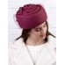 Фетровый шерстяной берет 530 Стюардесса Таблетка Вуалетка чайная роза Фетровый шерстяной берет 530 Стюардесса Таблетка Вуалетка чайная роза