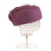 Фетровый шерстяной берет 530 Стюардесса Таблетка Вуалетка чайная роза Фетровый шерстяной берет 530 Стюардесса Таблетка Вуалетка чайная роза