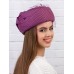 Фетровый шерстяной берет 530 Стюардесса Таблетка Вуалетка роза Фетровый шерстяной берет 530 Стюардесса Таблетка Вуалетка роза