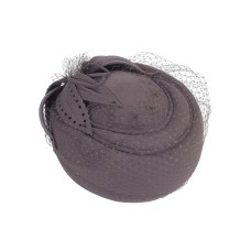 Фетровый шерстяной берет 530 Стюардесса Таблетка Вуалетка капучино Фетровый шерстяной берет 530 Стюардесса Таблетка Вуалетка капучино