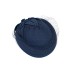 Фетровый шерстяной берет 531 Стюардесса Таблетка Вуалетка Пилотка т-синяя