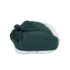 Фетровый шерстяной берет 531 Стюардесса Таблетка Вуалетка Пилотка изумруд Фетровый шерстяной берет 531 Стюардесса Таблетка Вуалетка Пилотка изумруд