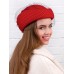 Фетровый шерстяной берет 531 Стюардесса Таблетка Вуалетка Пилотка красная