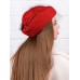 Фетровый шерстяной берет 531 Стюардесса Таблетка Вуалетка Пилотка красная